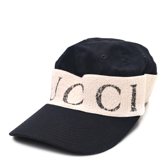 Gucci★素敵！Gabardina Black Baseball Cap w/Gucci Headband Authentic GUCCI Gabardine GUCCI Headband Baseball Cap Hat