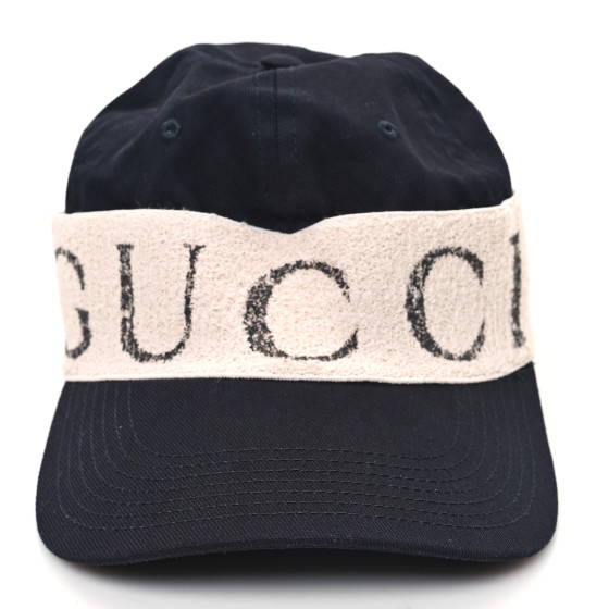 Gucci★素敵！Gabardina Black Baseball Cap w/Gucci Headband Authentic GUCCI Gabardine GUCCI Headband Baseball Cap Hat