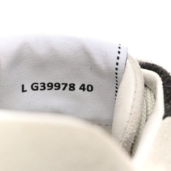 きゃんどる CHANEL Suede Kidskin Womens CC Sneakers 40 Black White
