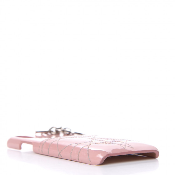 CHRISTIAN DIOR Patent Cannage Lady Dior Tech iPhone X XS