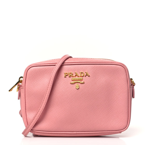 PRADA Saffiano Lux Small Camera Crossbody Bag Petalo 1559358