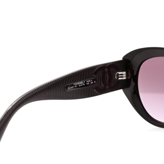 CHANEL Acetate Butterfly Large CC Sunglasses 5492-A Burgundy