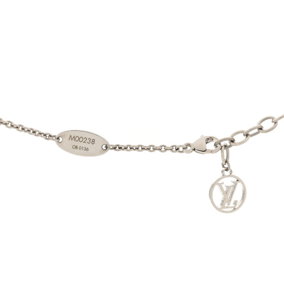 LOUIS VUITTON Flower Full Necklace Silver 1554487 | FASHIONPHILE