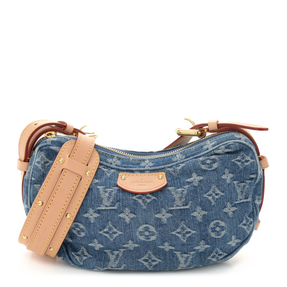 LOUISVUITTON ルイヴィトン クロワッサン LOUIS VUITTON Monogram Denim Croissant MM Blue 1559128