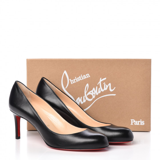 靴 Christian Louboutin Simple Pump 70 38.5 CHRISTIAN LOUBOUTIN Kid Simple 70 Pumps 38.5 Black 437593