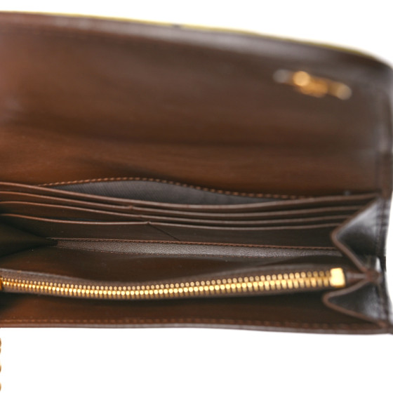 定番のお歳暮 PRADA Velluto Ricamo Cahier Wristlet Flap Wallet Cammello 小物