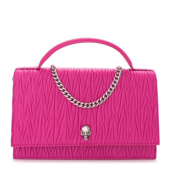 バッグ・カバンその他 ALEXANDER MCQUEEN Woman Mini bag Fuchsia 731136DYTAD 5705 Alexander McQueen Multicolor Textured Leather Mini Heroine