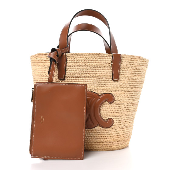【CELINE】TEEN TRIOMPHE PANIER BAG CELINE Teen Triomphe Classic Panier | Celine Straw Basket