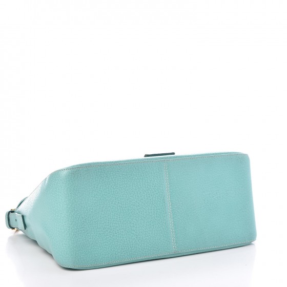 バッグ MintY FENDI Leather Big Forever Mama Baguette Turquoise 302988