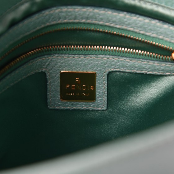 FENDI バッグ FENDI Leather Big Forever Mama Baguette Turquoise 302988