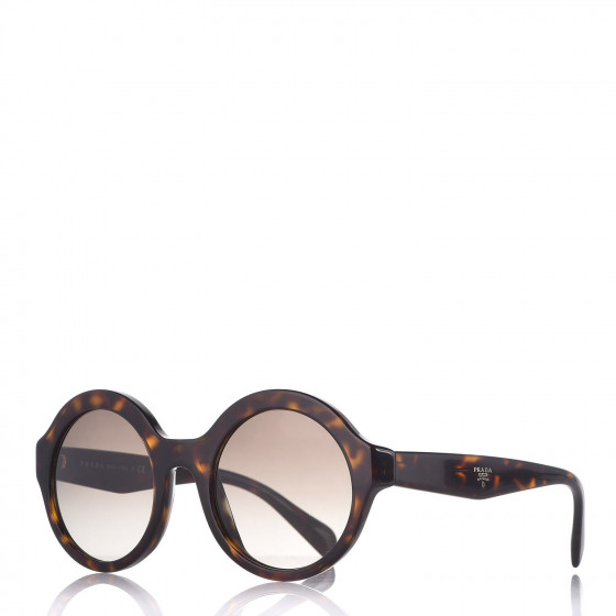 PRADA サングラス SPR11U ブラウン系 PRADA Round Sunglasses SPR 11U Tortoise Brown 357886
