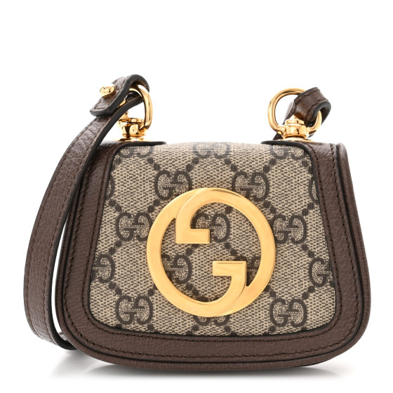 GUCCI GG Supreme Monogram Textured Dollar Calfskin Blondie