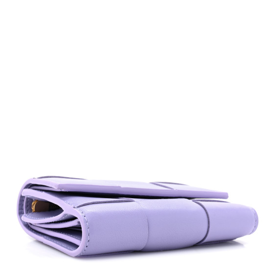 BOTTEGA VENETA Nappa Maxi Intrecciato Trifold Zip Wallet
