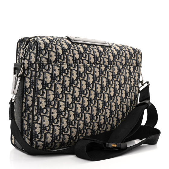 CHRISTIAN DIOR Oblique Jacquard Grained Calfskin Lingot