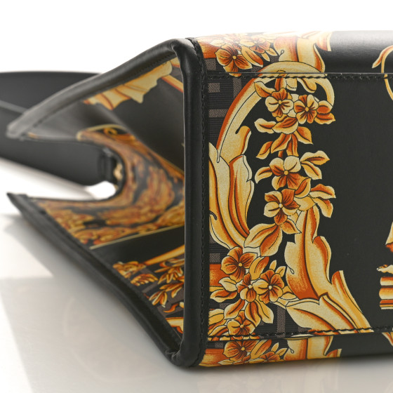 FENDI X VERSACE Calfskin Plexiglass Fendace FF Baroque Print
