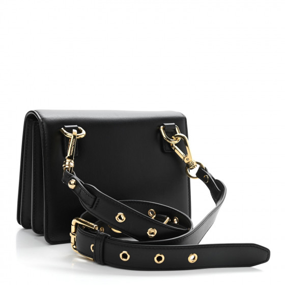 DOLCE & GABBANA Calfskin 3.5 Crossbody Bag Black 1029260