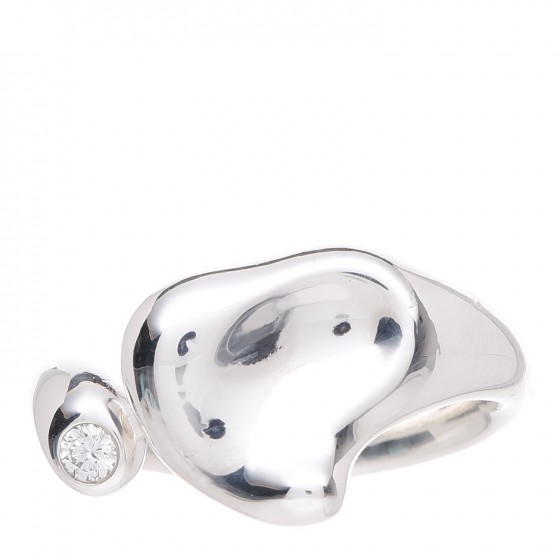 TIFFANY Sterling Silver Elsa Peretti Open Heart Ring 49 4.75
