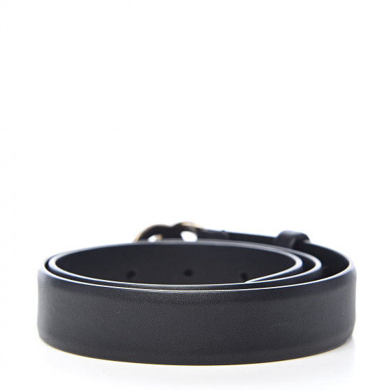 CHANEL Calfskin CC Turn Lock Belt 70 28 Black 512284