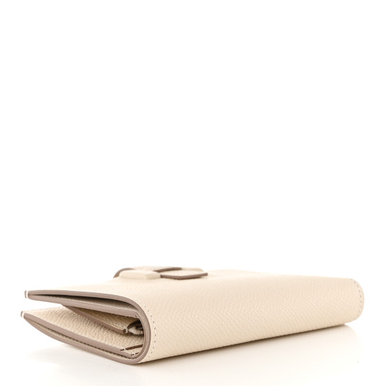 HERMES Epsom H Passant Compact Wallet Craie 1506100
