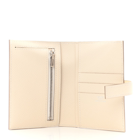 HERMES Epsom H Passant Compact Wallet Craie 1506100
