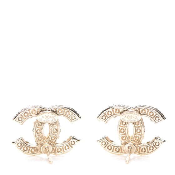 CHANEL ゴールド パール カフリンクス CHANEL Paris Spring 1993 Long Gold Plated CC Logo Earrings