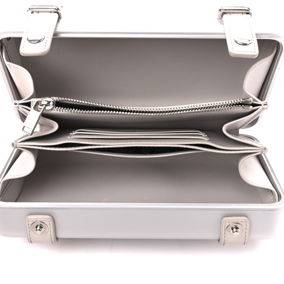 DIOR RIMOWA ショルダーバッグ シルバー Christian Dior x Rimowa Silver Aluminum/Black Leather