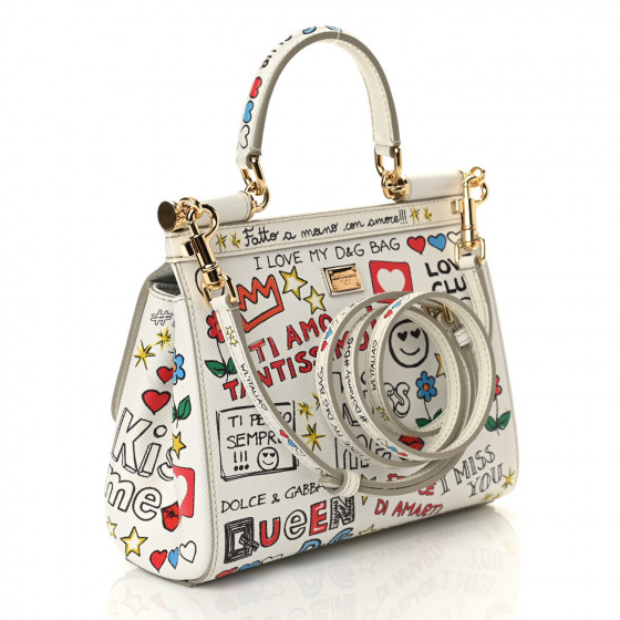 25SS new/Dolce & Gabbana ミスシシリーショルダーバッグ Bag Satin Sicily bag with fusible rhinestones in Silver for