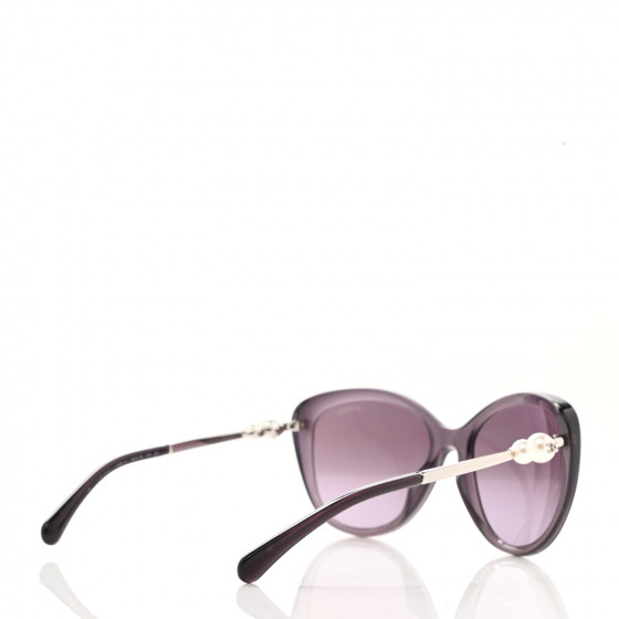 CHANEL パールサングラス　5338-H-A □シャネル□ サングラス フェイクパール ブラック/シルバー