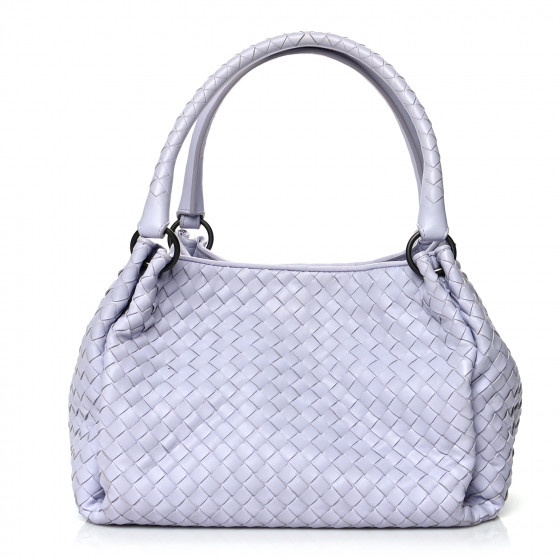 BOTTEGA VENETA Nappa Intrecciato Parachute Bag Oyster Lilac