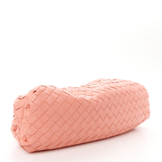 【BOTTEGA VENETA】Mini Pouch Peach BOTTEGA VENETA Nappa Intrecciato Teen Pouch Peach 1618155