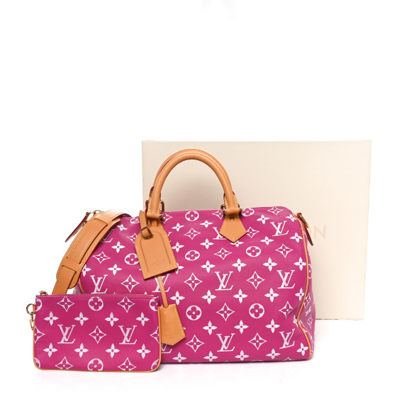 LOUIS VUITTON Calfskin Monogram Speedy P9 Bandouliere 40