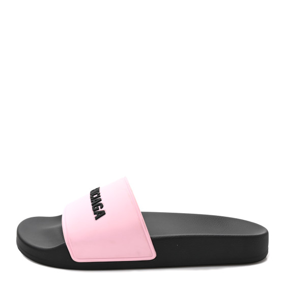 BALENCIAGA Rubber Logo Slide サンダル 42 BALENCIAGA Rubber Logo Slide サンダル 42 Balenciaga Black
