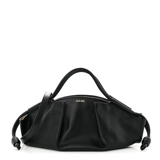 LOEWE Shiny Nappa Calfskin Paseo Bag Black 1310603