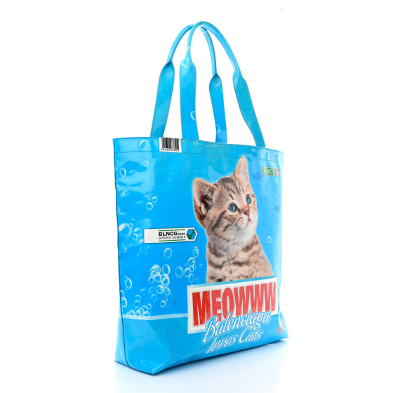BALENCIAGA I LOVE CATS エコバッグ BALENCIAGA Patent Calfskin Medium I Love Pets Cat Lover
