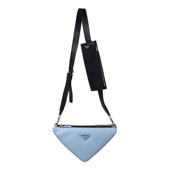 ショルダーバッグ・ポシェット PRADA DOUBLE ZIPS SHOULDER BAG Prada Double zip crossbody bag – luxuryprelovedbags_by_agnes