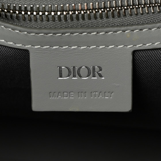 Dior CHRISTIAN DIOR Coated Canvas CD Diamond Lingot 50 Bag Grey