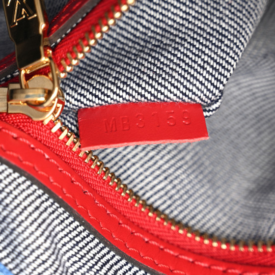 LOUIS VUITTON Denim Damier Monogram Patchwork Speedy