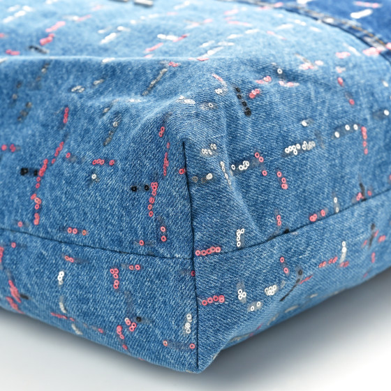 CHANELレディース CHANEL Denim Sequin Chanel 22 Blue 1512148 | FASHIONPHILE