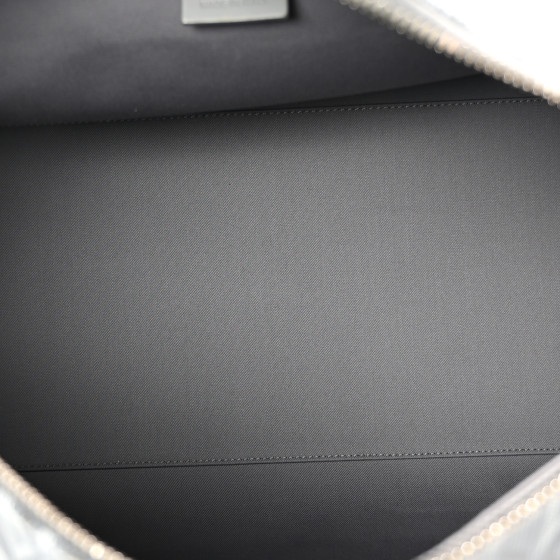 CHRISTIAN DIOR Coated Canvas CD Diamond Lingot 50 Bag Grey