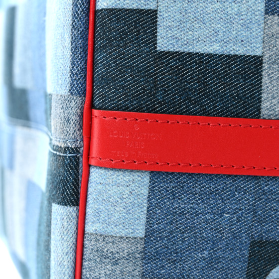 ルイヴィトン LOUIS VUITTON Denim Damier Monogram Patchwork Speedy