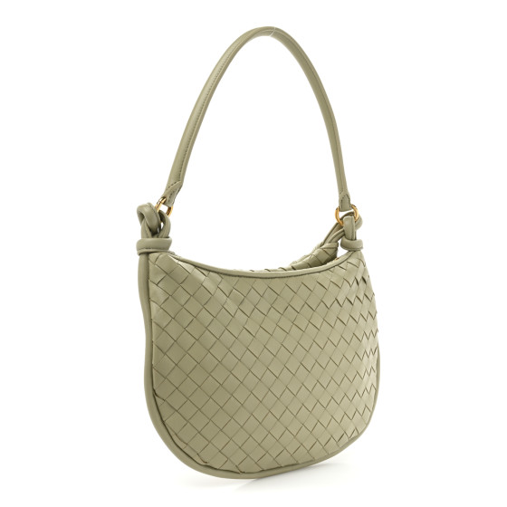 【関税送料込】BOTTEGA VENETA Gemelli Travertine BOTTEGA VENETA Nappa Intrecciato Medium Gemelli Travertine