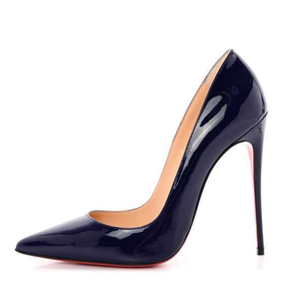 CHRISTIAN LOUBOUTIN Patent So Kate 120 Pumps 39 China Blue 1351102 ...