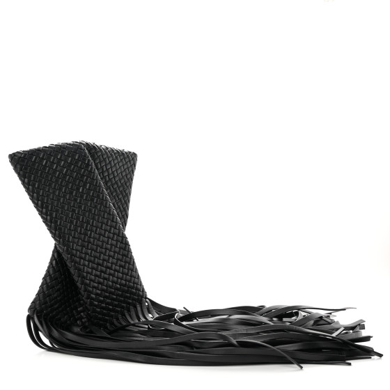 BOTTEGA VENETA Nappa Intrecciato The Fringe Crisscross Bag