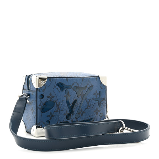 LOUIS VUITTON Monogram Aquagarden Mini Soft Trunk Abyss Blue