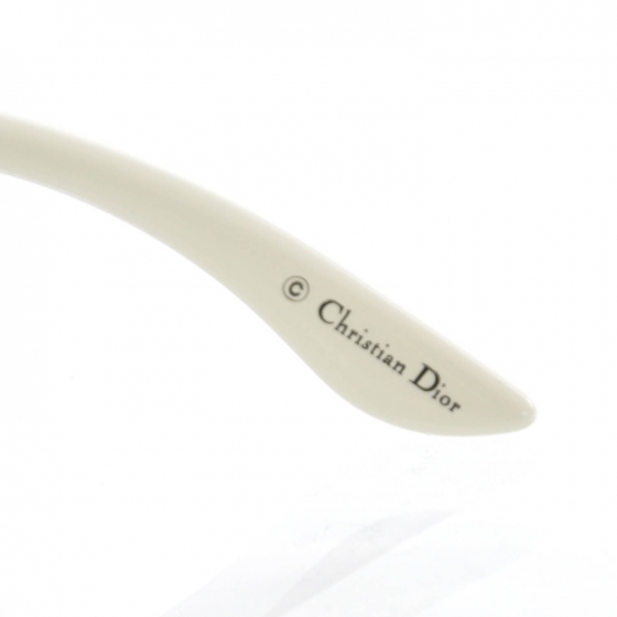 CHRISTIAN DIOR Glossy 1 Sunglasses White 31573 | FASHIONPHILE