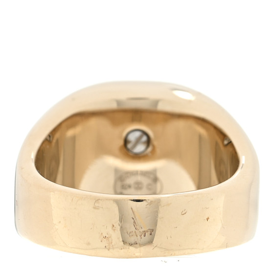 CHANEL/シャネル ゴールド 蛇腹 ロゴ 12号 リング d_054 CHANEL - CHANEL / シャネル ◇ロゴ リング ゴールド