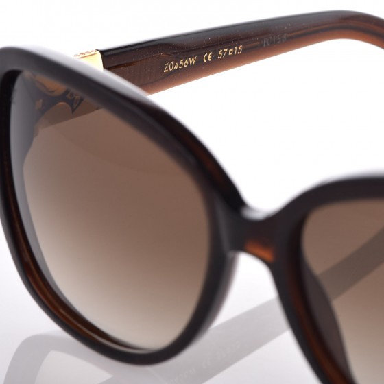 LOUIS VUITTON Heather Strass Sunglasses Z0456W Brown 351051