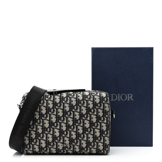CHRISTIAN DIOR Oblique Jacquard Grained Calfskin Lingot