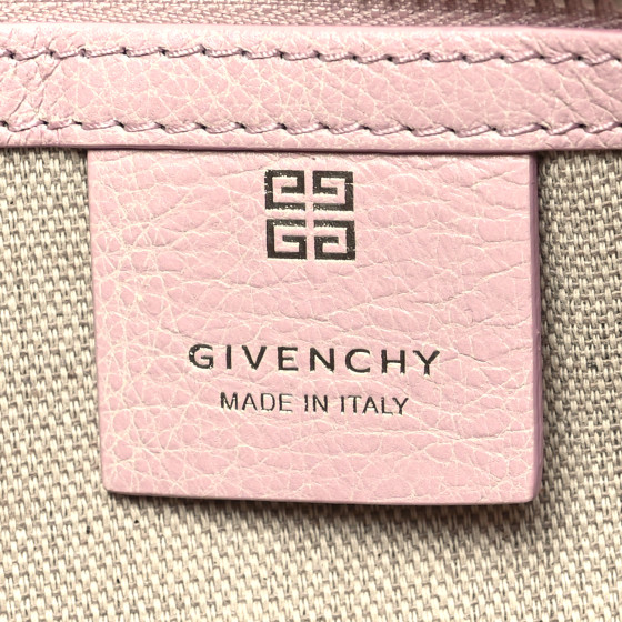 GIVENCHY Tumbled Calfskin Medium Voyou Bag Old Pink 1369322