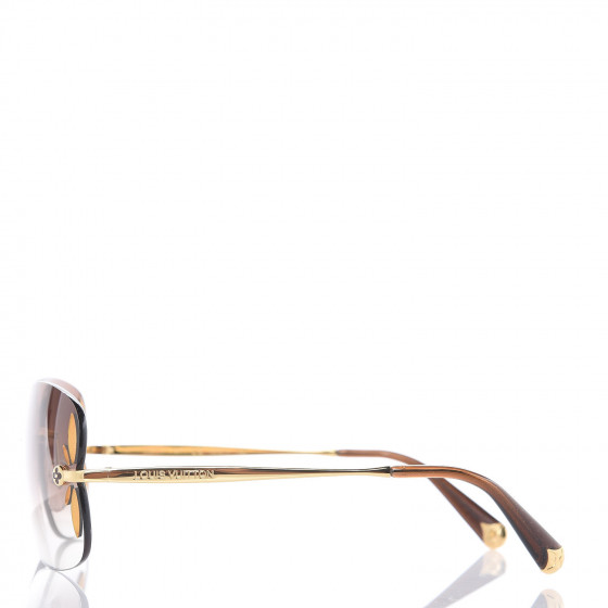 LOUIS VUITTON Lily Sunglasses Z0371U Brown Glitter 416140